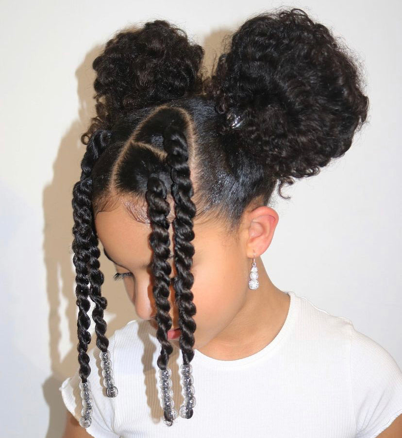 Space buns with Amaiyah ft. Shea Moisture